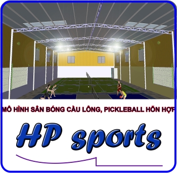 Combo thiết kế-thi công hoàn thiện sân bóng pickleball, cầu lông,bóng chuyền